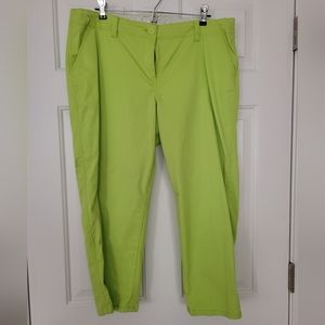 Crown & Ivy Lime Green Capri Pants - 14P